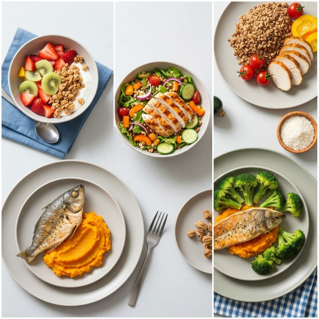 Daily meal routine examples
